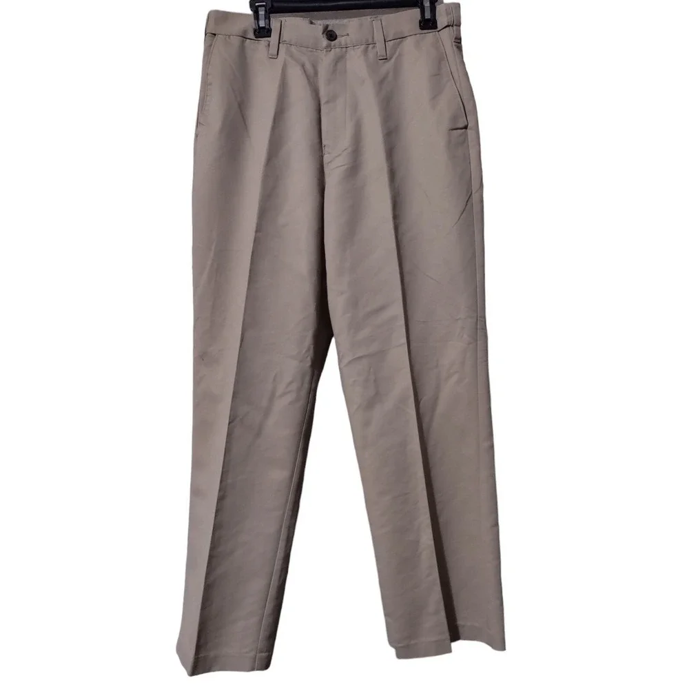Dockers Pants Men's Size 30x30 Beige Irregular Classic Fit Flat Front‎ Stretch